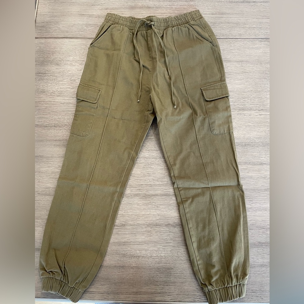 Olive Green Cargo Pants for Women